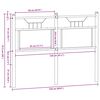 vidaXL Ersatz-Kopfteil Braun Eichen-Optik 120 cm Holzwerkstoff und Stahl