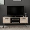 Homemania TV-Schrank Almira 120x35x50 cm Holzoptik und Schwarz