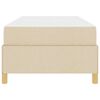 vidaXL Bettrahmen mit Matratze Creme 80 x 200 cm Stoff