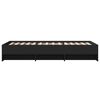 vidaXL Bettgestell Schwarz 100x200 cm Holzwerkstoff