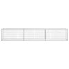 vidaXL Gabionenwand mit Abdeckung 300&times;50&times;50 cm Verzinkter Stahl