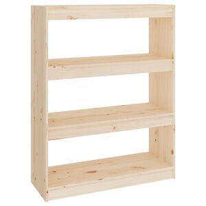 vidaXL B&uuml;cherregal/Raumteiler 80x30x103,5 cm Massivholz Kiefer