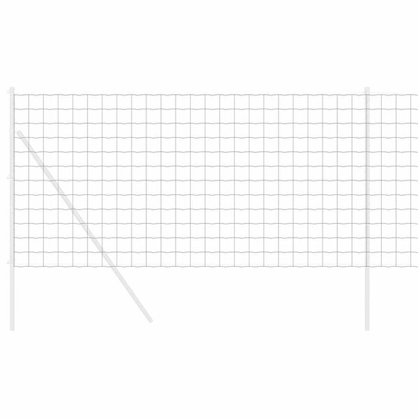 vidaXL Sechseckgeflechtzaun Silber 1.4 x 10 m Verzinkter Stahl