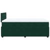 vidaXL Boxspringbett mit Matratze Dunkelgr&uuml;n 120x200 cm Samt