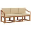 vidaXL Outdoor-Sofagarnitur 3 stk. Natur und Beige