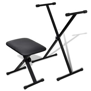 Keyboardst&auml;nder- und Hocker-Set Verstellbar