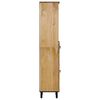 vidaXL Badschrank 38x33x160 cm Massivholz Mango
