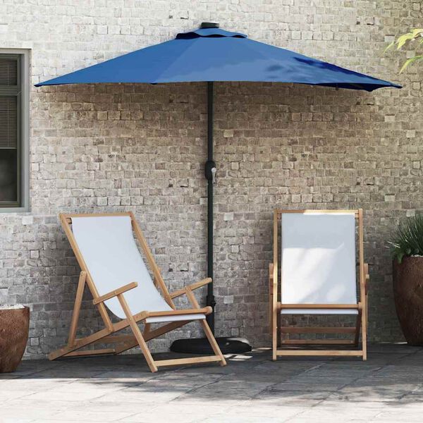 vidaXL Garten-Sonnenschirm Azurblau 294 x 150 x 223 cm