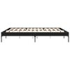 vidaXL Bettgestell Schwarz 200x200 cm Holzwerkstoff und Metall