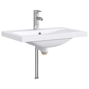 vidaXL Waschbecken f&uuml;rs Badezimmer Chrom 61 x 40 x 16,5 cm Metall