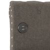 vidaXL Tagesbett mit Matratze USB Taupe Stoff 90x200 cm