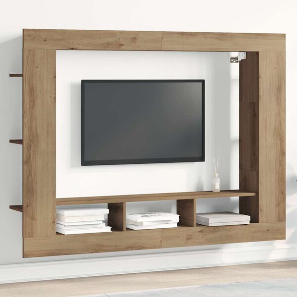 vidaXL TV-Schränk Artisan-Eiche 152 x 22 x 113 cm Holzwerkstoff