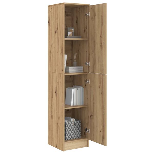 vidaXL Highboard Eiche handwerklich 35 x 39 x 168 cm Holzwerkstoff