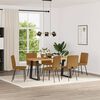 vidaXL Esszimmerst&uuml;hle 6 Stk. Braun Samt