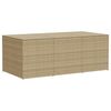 vidaXL Gartentruhe Beige 984L Poly Rattan