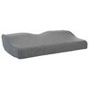 vidaXL Kopfkissen mit Kissen Grau 60 x 34 x 11 cm Polyester