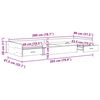 vidaXL Bettrahmen Schwarz Eichen-Optik 80 x 200 cm Holzwerkstoff