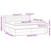vidaXL Boxspringbett mit Matratze Hellgrau 180x200 cm Samt