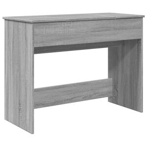 vidaXL Schminktisch mit Spiegel Grau Sonoma 100x45x76 cm