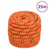 vidaXL Bootsseil Orange 20 mm 25 m Polypropylen