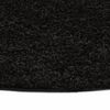 vidaXL Hochflor-Teppich 160 cm Schwarz
