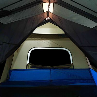 vidaXL Campingzelt mit LED 10 Personen Blau