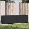 vidaXL Gartenbox Poly Rattan 200x50x60 cm Schwarz