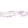 vidaXL Bettschubladen Wei&szlig; 200 x 36,5 x 16,5 cm Holzwerkstoff