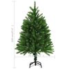 vidaXL K&uuml;nstlicher Weihnachtsbaum mit Beleuchtung & Kugeln 120 cm Gr&uuml;n
