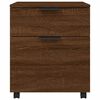 vidaXL Mobiler Aktenschrank mit Rollen Braun Eichen-Optik 45x38x54 cm