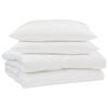vidaXL Sommerdecke mit Kissen 3 pcs Wei&szlig; Mikrofaser