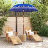 vidaXL Balinesischer Sonnenschirm 260 Blau 180-190 cm