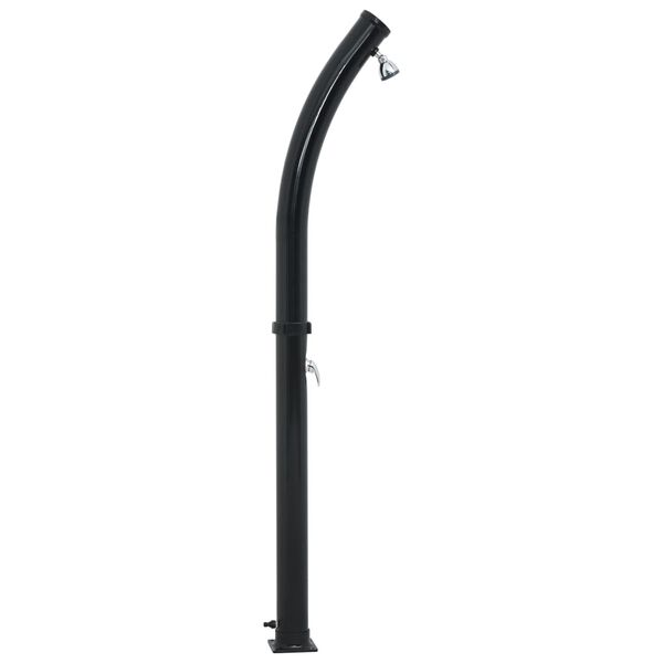 vidaXL Solardusche Schwarz 214 cm 20 L