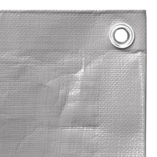 vidaXL Abdeckplane 260 g/m² 3x4 m Grau HDPE