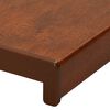 vidaXL Fensterbank Braunes Holz 120 x 50 x 4,5 cm PVC