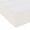 vidaXL Boxspringbett Creme und Weiß 203 x 100 x 60 cm Cordstoff
