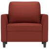 vidaXL Sessel Weinrot 60 cm Kunstleder