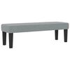 vidaXL Boxspringbett mit Matratze Hellgrau 140 x 200 cm Stoff