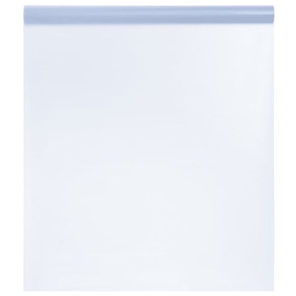 vidaXL Fensterfolie Statisch Matt Grau 90x500 cm PVC