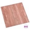 vidaXL PVC-Fliesen Selbstklebend 55 Stk. 5,11 m&sup2; Rot