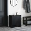 vidaXL Schuhschrank Schwarz 60x34x63,5 cm Holzwerkstoff