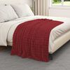 vidaXL &Uuml;berwurfdecke Bordeauxrot 150 x 130 cm Fleece