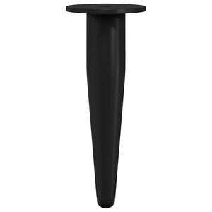 vidaXL M&ouml;belbeine 2 pcs Schwarz &Oslash; 40 x 98 mm Eisen