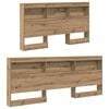 vidaXL Aufbewahrungskopfteil Artisan-Eiche 140 cm Holzwerkstoff