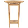 vidaXL Gartentisch Klappbar &Oslash; 60 cm Massivholz Teak