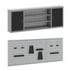 vidaXL Werkbank mit Schubladen 7 pcs Schwarz Ingenieure Holz und Stahl