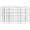 vidaXL Gabionen-Hochbeet Verzinktes Eisen 190x50x100 cm