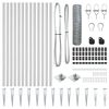 vidaXL Zaunpfosten Silber 10 x 0,8 m (36 mm Mesh) Stahl