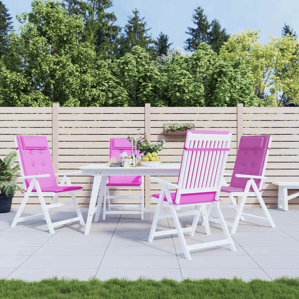 vidaXL Hochlehner-Auflagen 4 Stk. Rosa Oxford-Gewebe