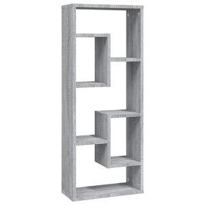 vidaXL Wandregal Grau Sonoma 36x16x90 cm Holzwerkstoff